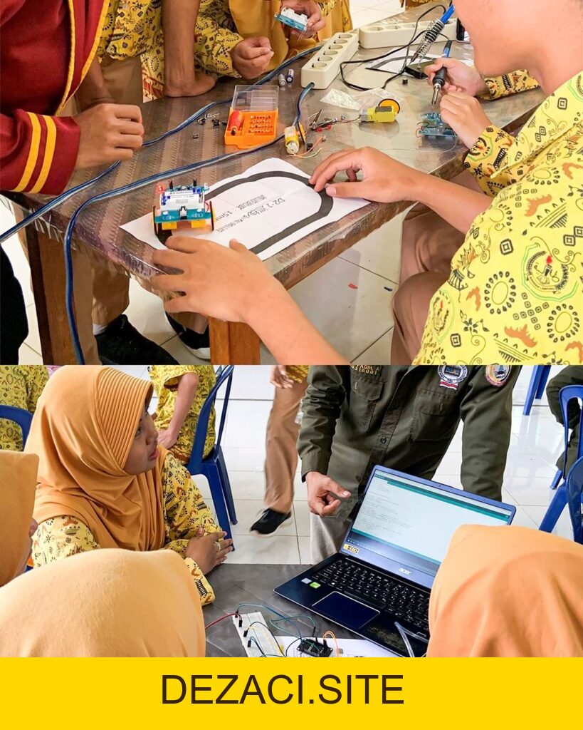WORKSHOP ON THE IMPLEMENTATION OF IOT AND TECHNOLOGY ON THE APPLICATION OF ROBOTS FOR THE COMMUNITY AT MAN 2 BANDAR LAMPUNG – Center of Excellence - dezaci