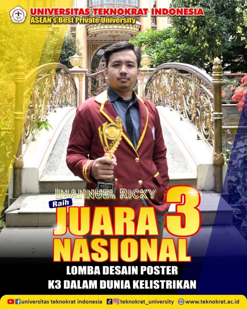 Civil Engineering Students of Teknokrat University Won 3rd National Champion in the K3 Poster Design Competition in the Electrical World – Center of Excellence - dezaci