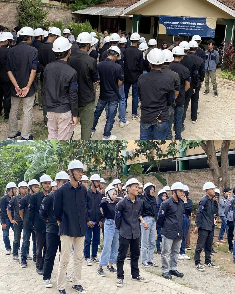 Improving Basic Skills in Building Construction: Teknokrat Holds Wall Work Training – Center of Excellence - dezaci