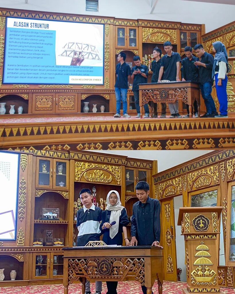 The Civil Engineering S1 Study Program Holds a Tensile Strength Test for Bridges Made of Balsa Wood – Center of Excellence - dezaci