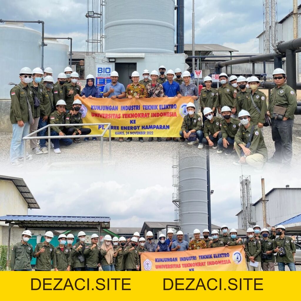Students from the Electrical Engineering Study Program at Teknokrat University carried out an industrial visit to PT Green Energy Hamparan. – Center of Excellence - dezaci