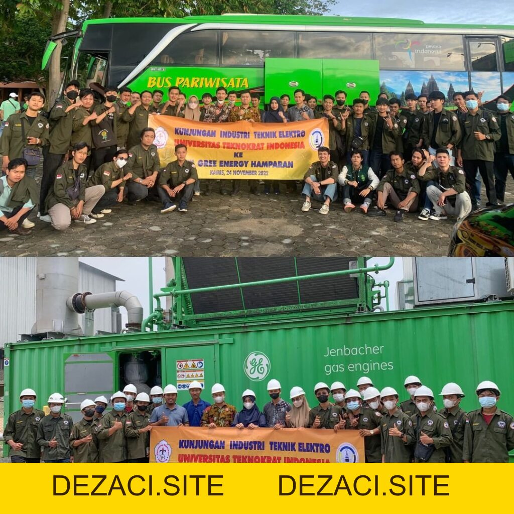Students from the Electrical Engineering Study Program at Teknokrat University carried out an industrial visit to PT Green Energy Hamparan. – Center of Excellence - dezaci