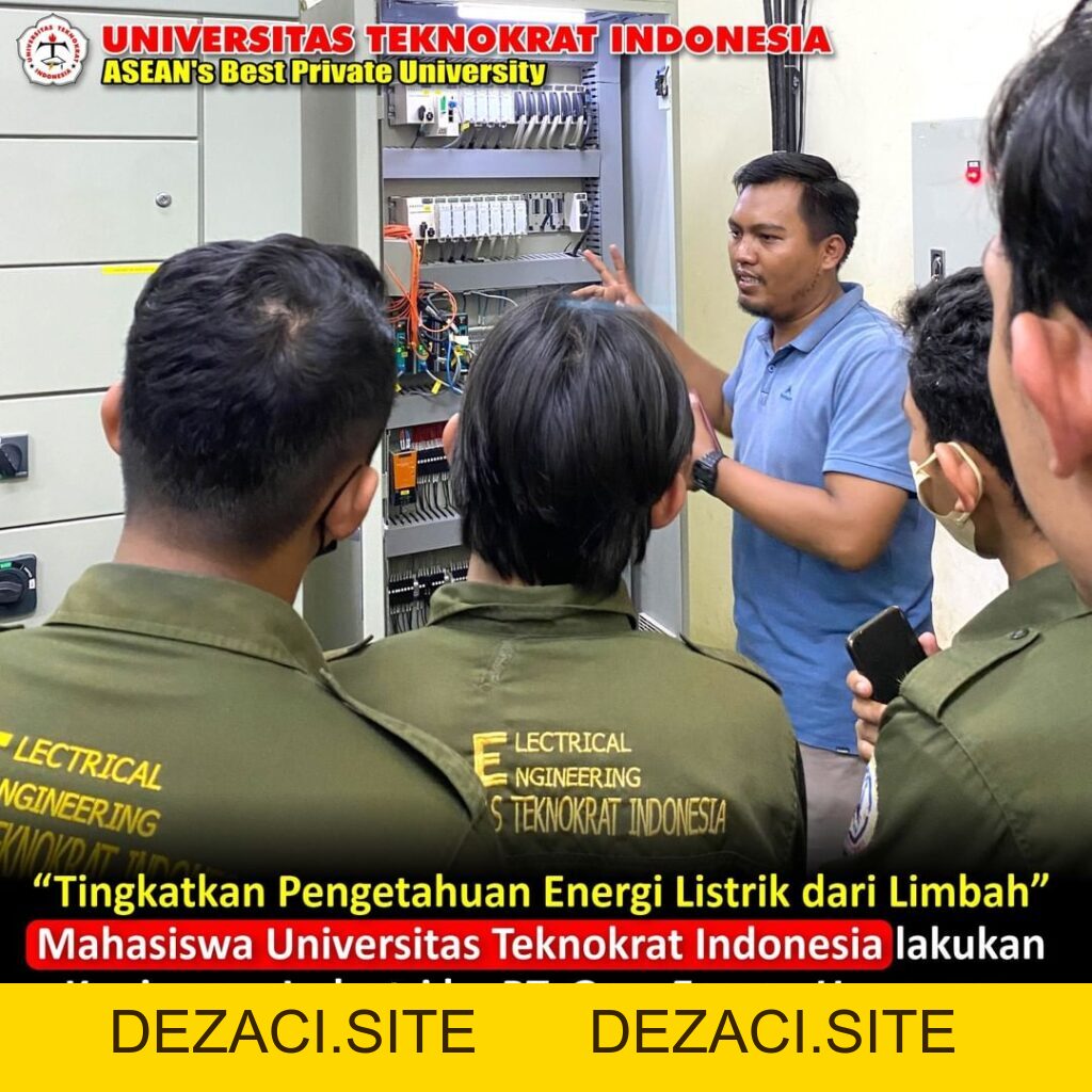 Students from the Electrical Engineering Study Program at Teknokrat University carried out an industrial visit to PT Green Energy Hamparan. – Center of Excellence - dezaci